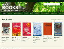 Tablet Screenshot of goodbooksinthewoods.com